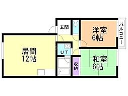 アルペジオ 2LDKの間取図画像