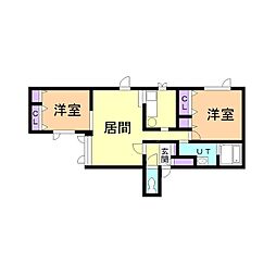 間取図画像 2LDK