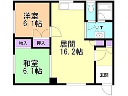 間取図画像 2LDK