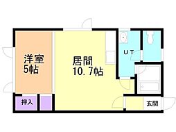 ドリームハイツ3 1LDKの間取図画像