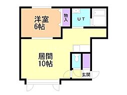 ノーム 1LDKの間取図画像