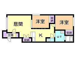 間取図画像 2LDK