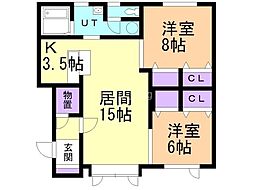 間取図画像 2LDK