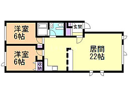 ベルミーラウンジ 2階/D