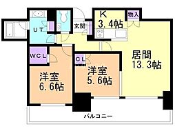 間取図画像 2LDK