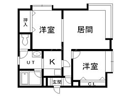 パークシティ1 2LDKの間取図画像