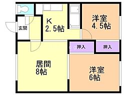 間取図画像 2LDK