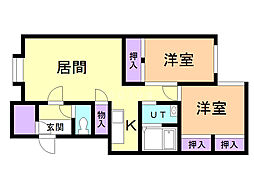 間取図画像 2LDK
