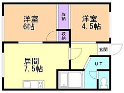 間取図画像 2LDK