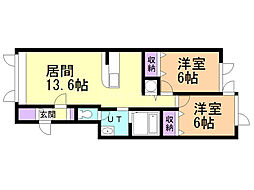 間取図画像 2LDK