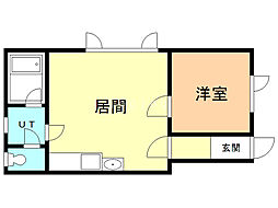タウンズ9・5 1LDKの間取図画像