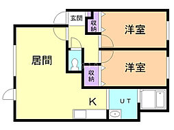 間取図画像 2LDK
