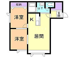 間取図画像 2LDK