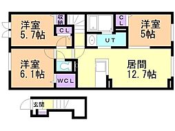 間取図画像 3LDK