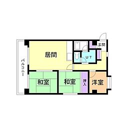 7条ビル7条レジデンス 3LDKの間取図画像