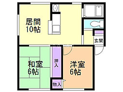 つつじコーポ 1階/101