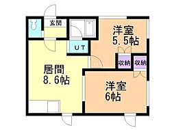 間取図画像 2LDK