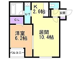 間取図画像 1LDK