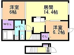 間取図画像 2LDK