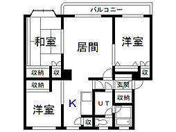 トーワ豊岡15・4 3LDKの間取図画像
