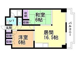酒井ビルスケア509 2LDKの間取図画像