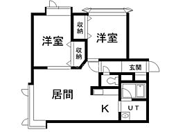 CHERRY5・14 2LDKの間取図画像