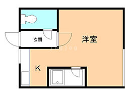 エルハイツ ワンルームの間取図画像