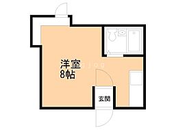 ブールヴァール1 ワンルームの間取図画像