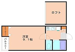 間取図画像 1K