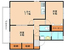 間取図画像 2LDK