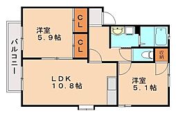 間取図画像 2LDK