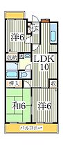 第6パールメゾン海老原  ｜ 千葉県柏市西原6丁目（賃貸マンション3LDK・4階・59.40㎡） その2