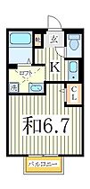 サンハウスナカノI  ｜ 千葉県野田市山崎（賃貸アパート1K・2階・23.59㎡） その2