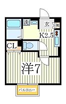 プルミエ  ｜ 千葉県柏市中央1丁目（賃貸アパート1K・2階・25.28㎡） その2