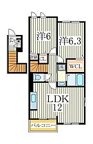 ジュネス・キミサクＡ  ｜ 千葉県我孫子市新木（賃貸アパート2LDK・2階・57.76㎡） その2