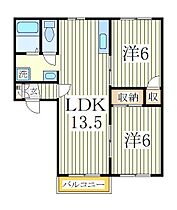 アークヒル・カシワ  ｜ 千葉県柏市柏（賃貸アパート2LDK・2階・50.78㎡） その2