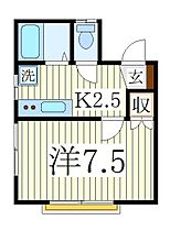 ハウスツーユー  ｜ 千葉県柏市中央1丁目（賃貸アパート1K・1階・22.80㎡） その2