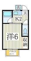 アーネス梅林  ｜ 千葉県柏市十余二（賃貸アパート1K・2階・19.87㎡） その2