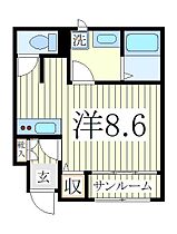 エルミタージュII  ｜ 千葉県柏市若柴1丁目（賃貸アパート1R・1階・26.78㎡） その2