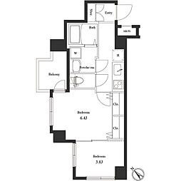 ヴェルト横濱石川町 5階2Kの間取り