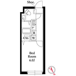 ヴィスタ阿佐ヶ谷S 1Kの間取図画像
