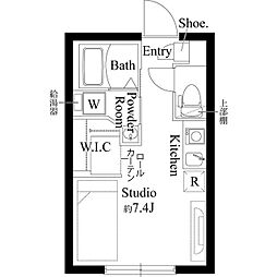 トネリパークフロント 2 ワンルームの間取図画像