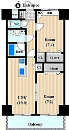 コンフォール 2LDKの間取図画像
