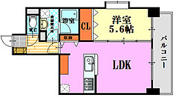 ロータス二葉の里 1LDKの間取図画像