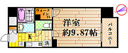 第18友建ビル 1Kの間取図画像