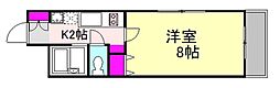 K・Tビル 1Kの間取図画像