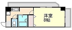 シャルマン出汐 1Kの間取図画像