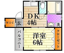 アイランドビル.17 1DKの間取図画像