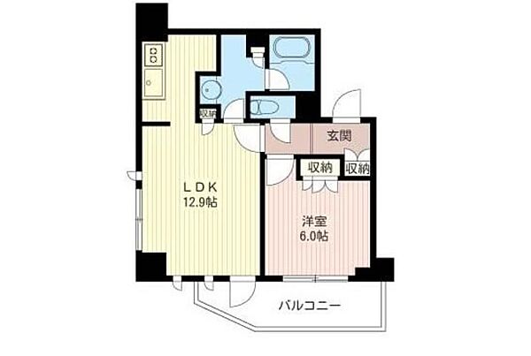 東京都新宿区北新宿１丁目(賃貸マンション1LDK・3階・43.43㎡)の写真 その2