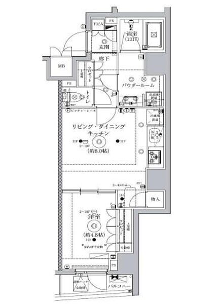 東京都文京区向丘１丁目(賃貸マンション1LDK・5階・41.38㎡)の写真 その2
